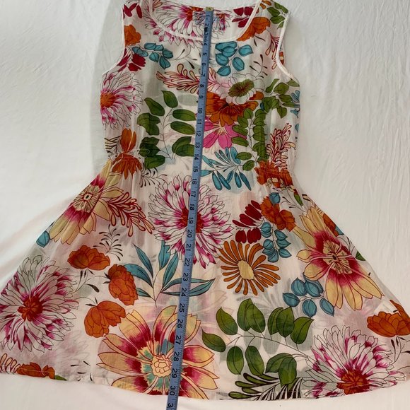 T-box Sheer‎ Floral Swimsuit Cover-Up Dress - Picture 11 of 14